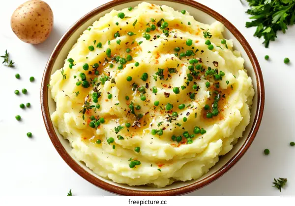 Delicious Creamy Mashed Potatoes in Bowl