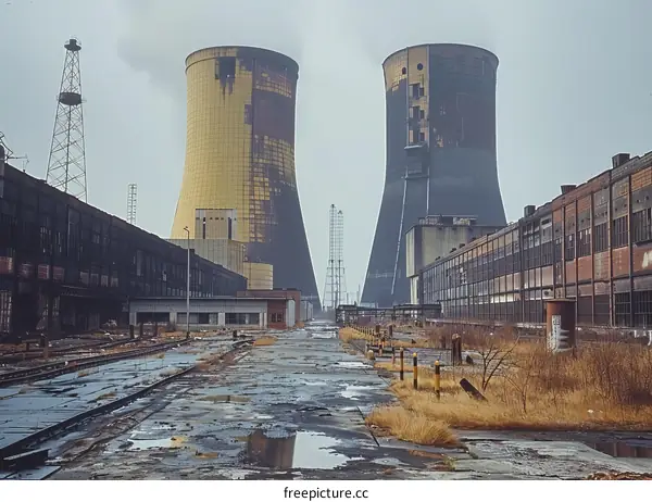 Ruins of an Industrial Power Plant
