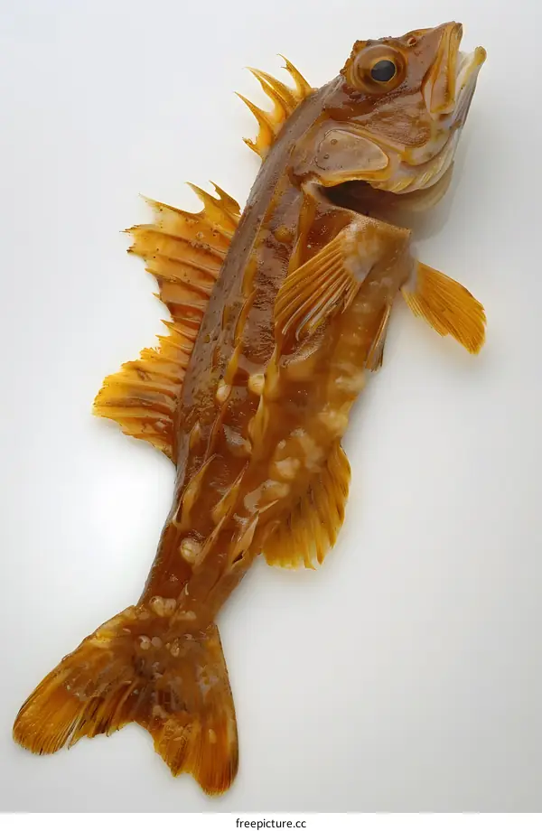 Preserved Fish on White Background