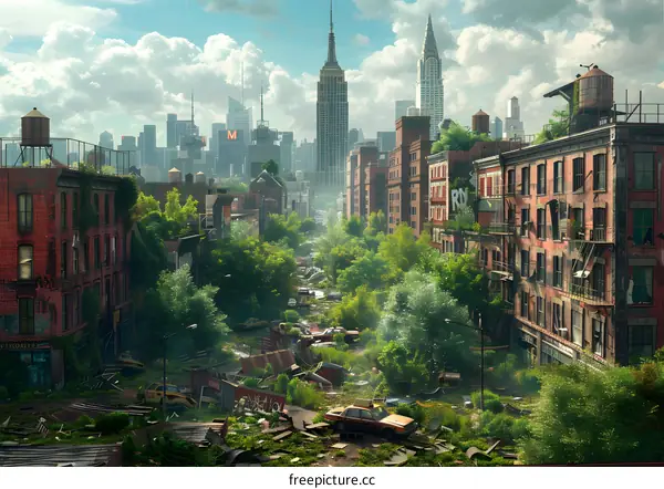 New York City in ruins