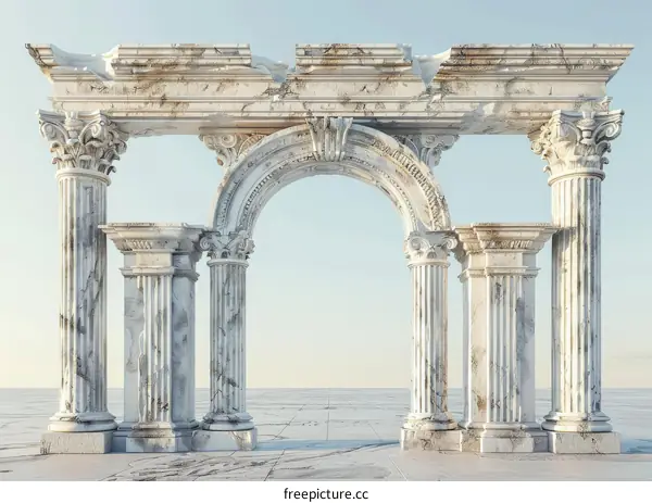 Ancient Ruins Archway Architecture