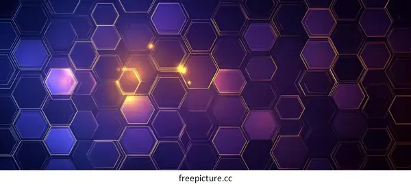 Abstract Hexagonal Pattern Background Design