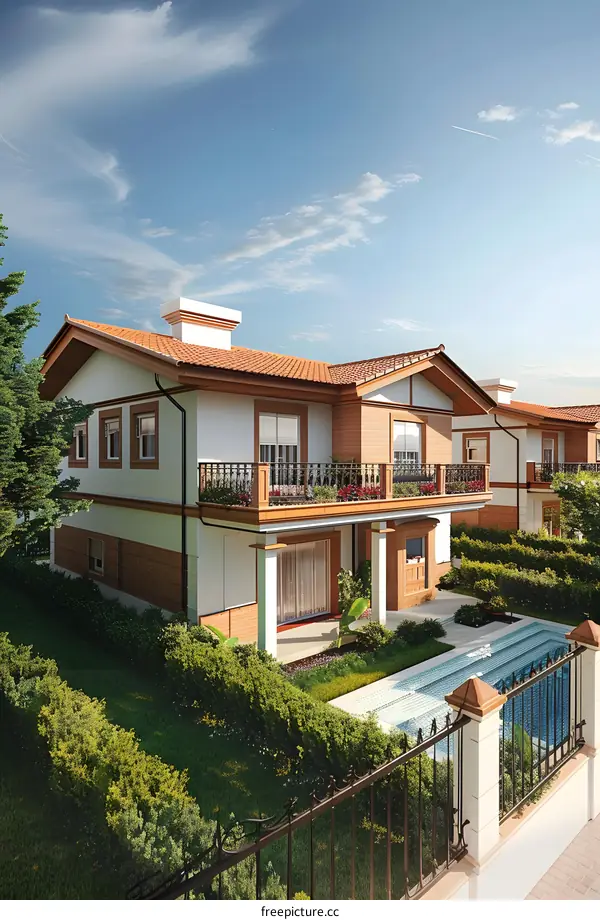 Modern Villa with Pool and Landscaping Design