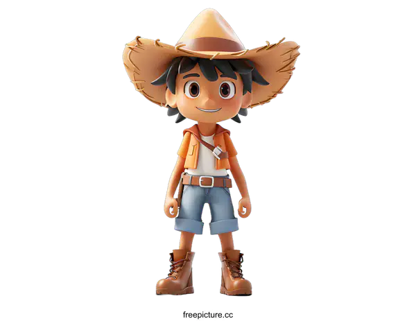 [Transparent Background PNG]cute cartoon character of a boy