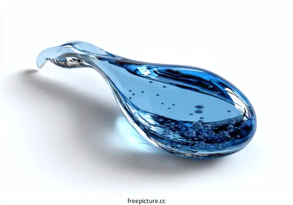 Abstract Water Drop Splash Illustration