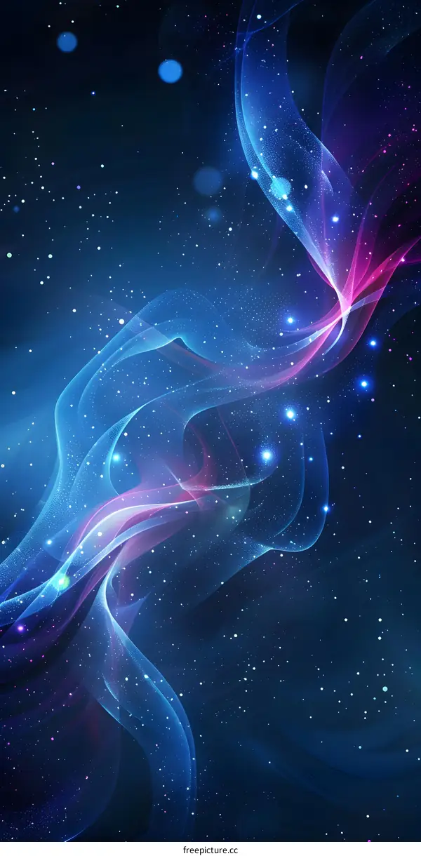 Blue and purple abstract digital art