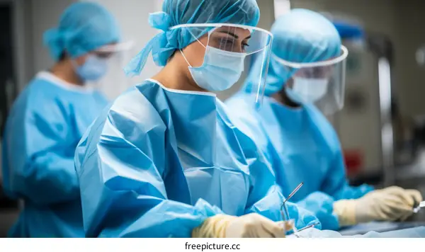 Surgeons in the operating room