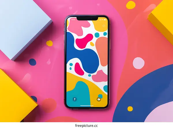 Colorful Abstract Phone Background