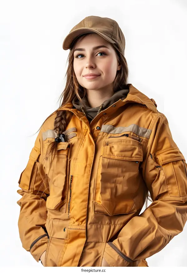 Portrait of a Confident Woman in Workwear
