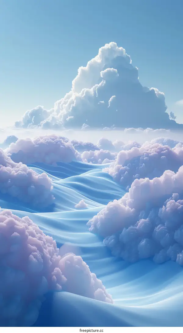 Celestial Embrace: Where Azure and Rose Converge