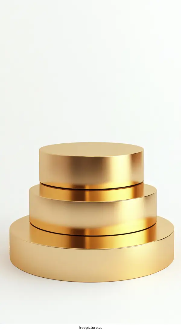 Golden Podium Display Illustration
