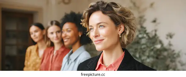 Diverse Women in Professional Attire