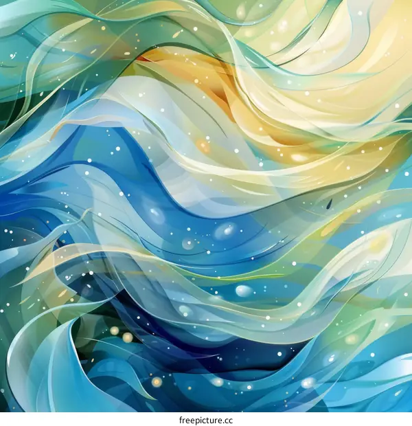 Abstract Painting with Vibrant Colors