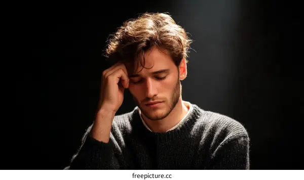 Close Up Portrait of a Caucasian Man