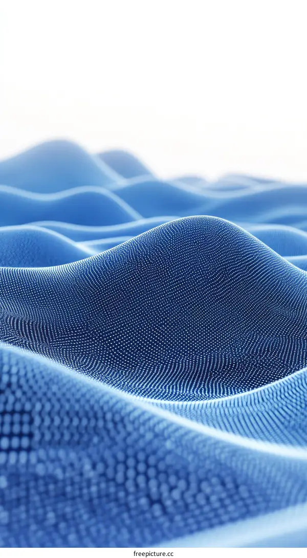 Abstract Blue Wave Pattern Design