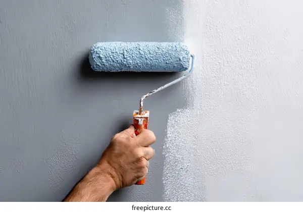 Painting a Wall with a Roller