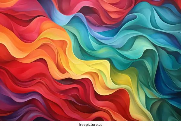 Colorful Wavy Painting
