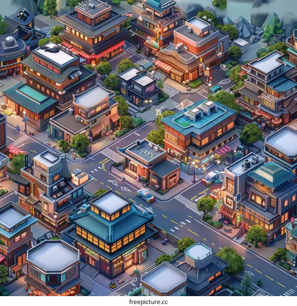 Isometric City Illustration