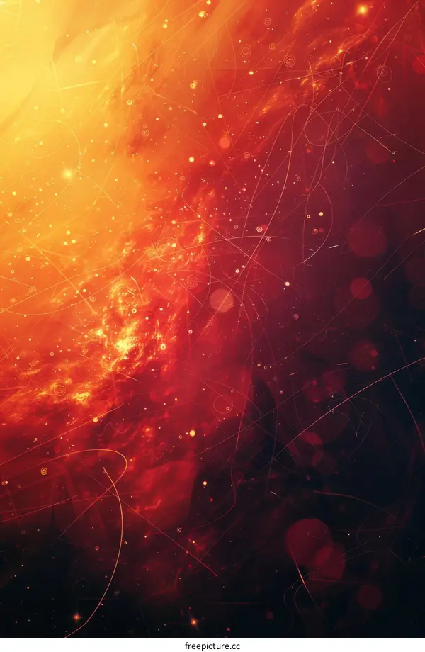 Crimson Swirls in the Cosmic Abyss