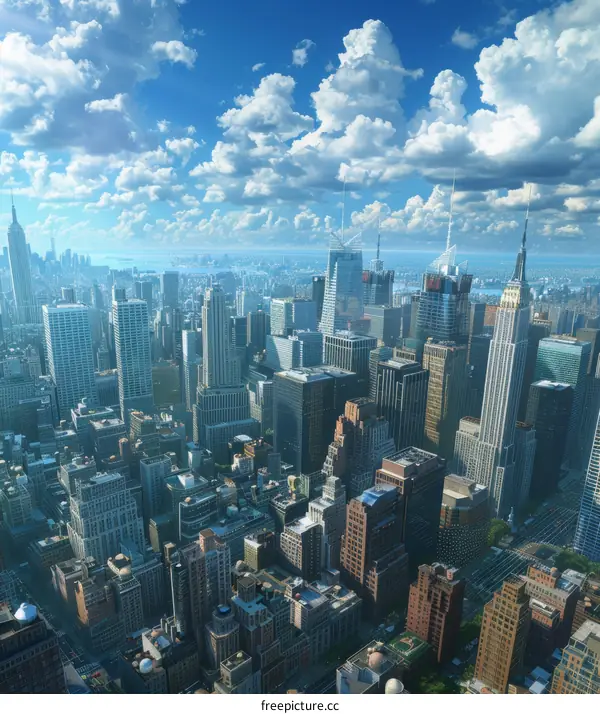 New York City Skyline at Sunset