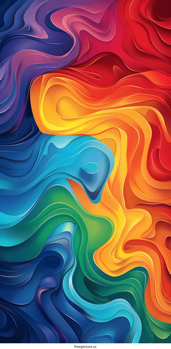 Wavy Multicolor Gradient