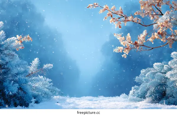 Winter Wonderland Snowy Landscape