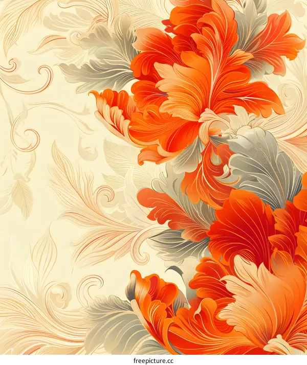 Hand-painted flowers