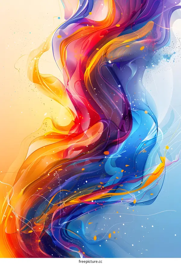 Colorful abstract painting