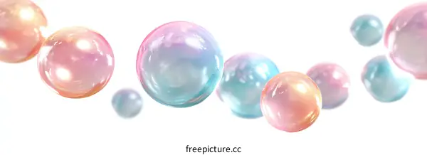 Colorful Bubbles Abstract Background Design