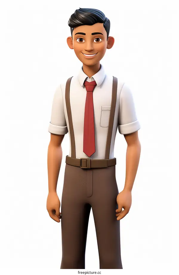 Confident businessman wearing shirt and tie