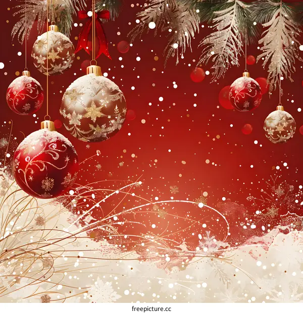 Christmas balls with Christmas decoration