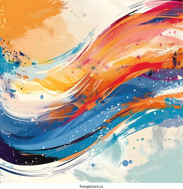 Colorful abstract painting