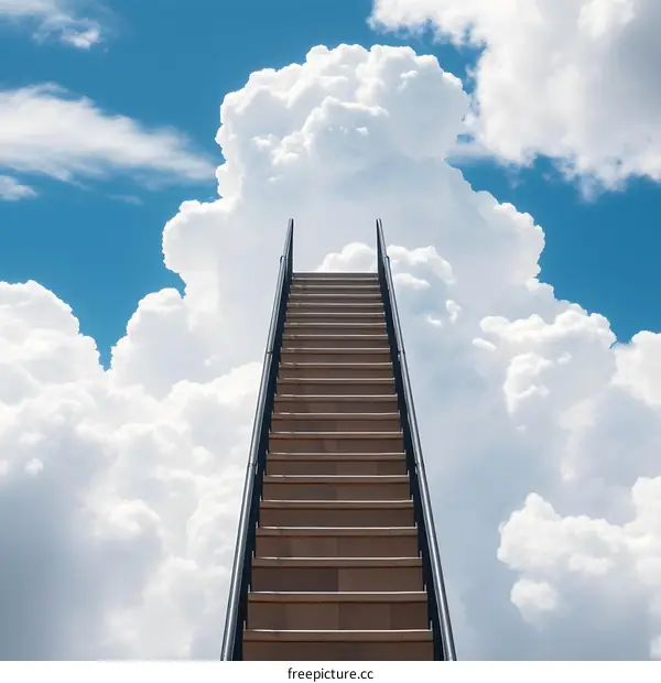 Stairway to Heaven with Clouds