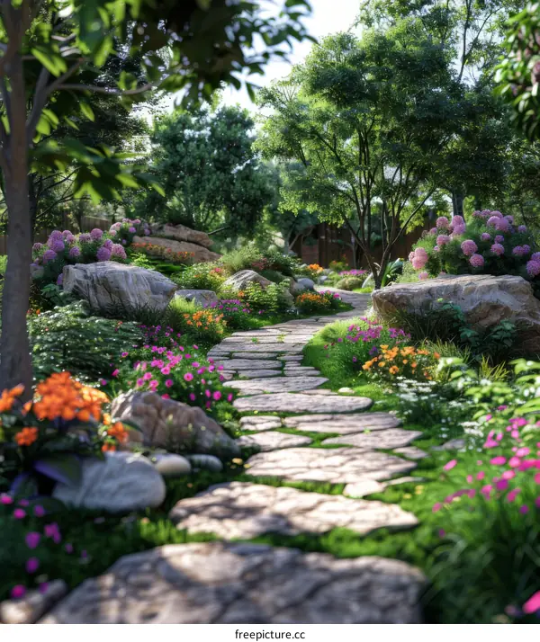 Garden landscape design renderings