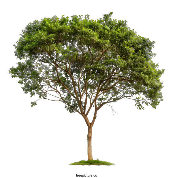 [Transparent Background PNG]Green Tree Isolated on White Background