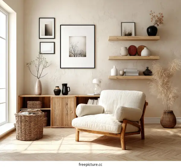 Modern Bohemian Living Room Interior Design