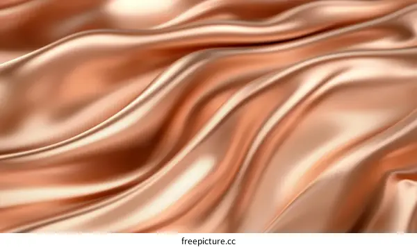 Luxurious Rose Gold Satin Fabric Texture