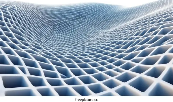 Abstract Waveform Geometric Pattern Design