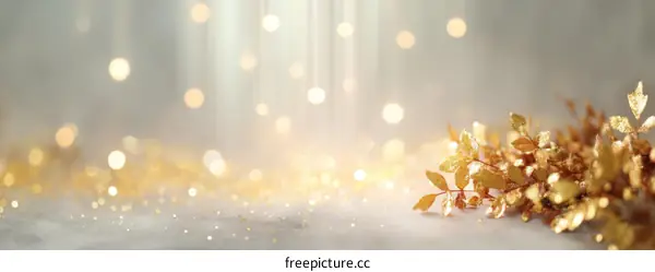 Elegant Gold Accents on a Light Beige Background