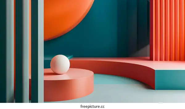 Abstract Geometric Shapes with Minimalist Design