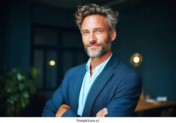 Confident Caucasian Male Business Professional Portrait