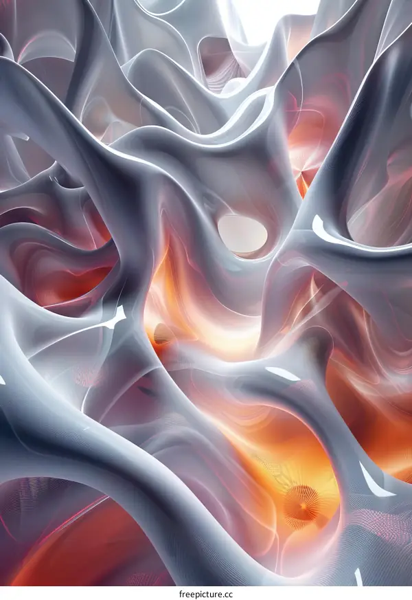 Abstract Organic Structures with Spheres