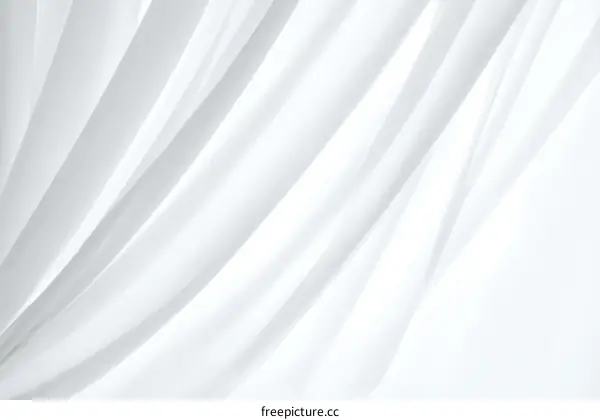 Soft White Fabric Drapery