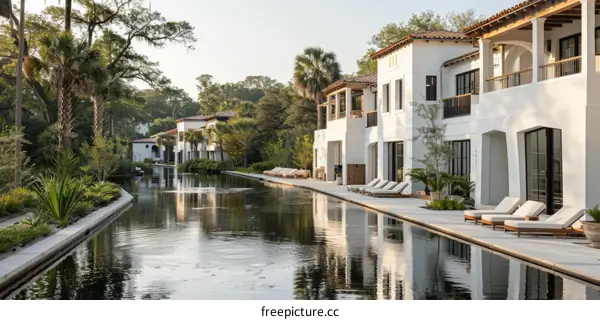 Luxurious Poolside Villa in Modern Resort