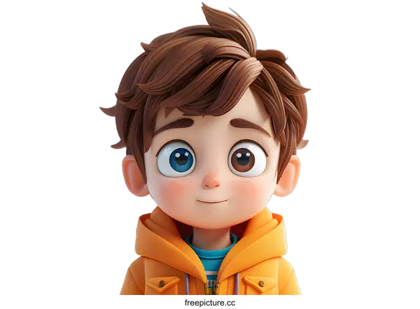 [Transparent Background PNG]Cute Boy Character Illustration