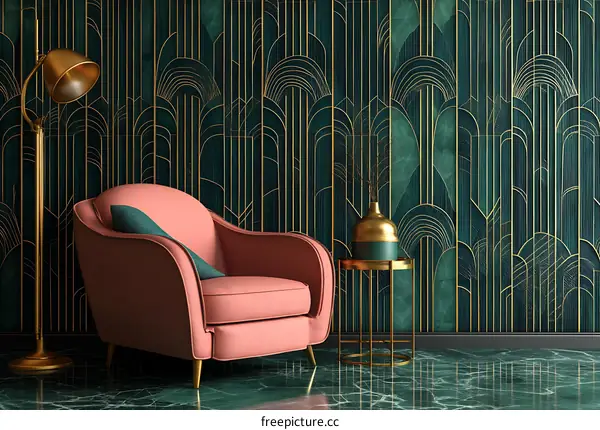 Art Deco Living Room Interior Design