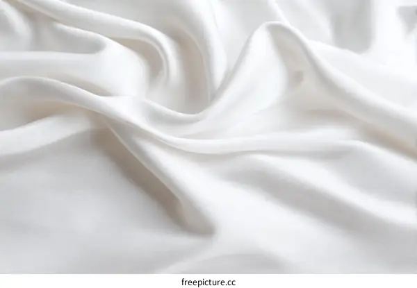 Elegant White Silk Fabric Texture