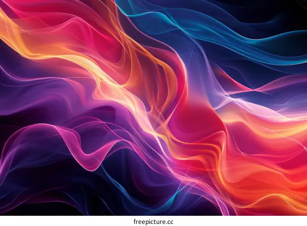 Dancing Flames of Abstract Color