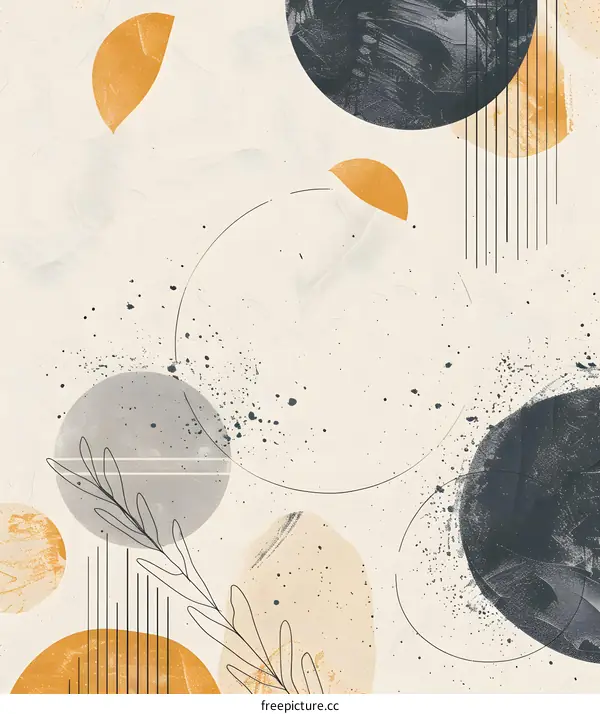 Abstract Art Background With Geometric Shapes