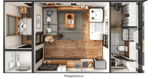 Modern Tiny House Floor Plan Design